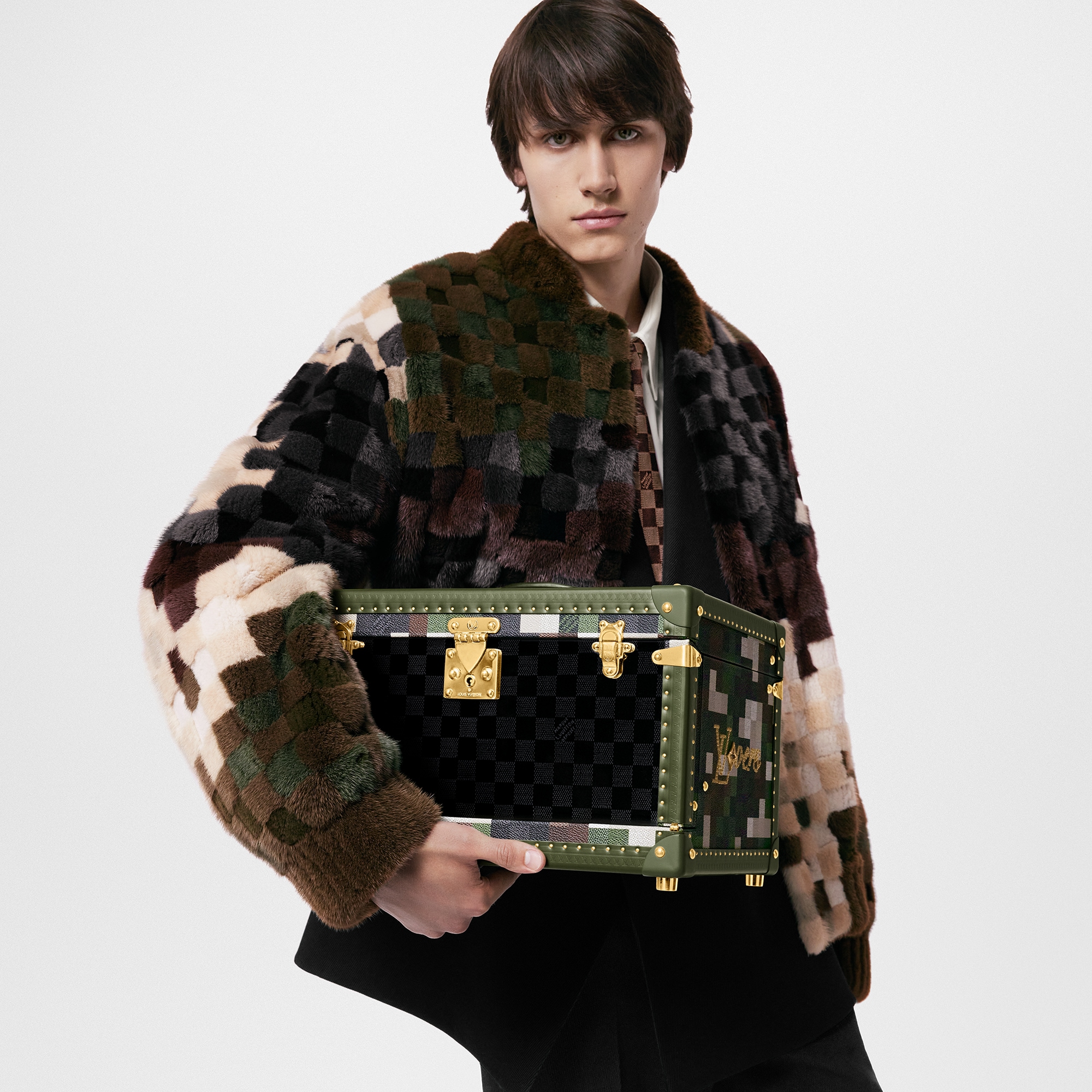 Mink Damier Intarsia Blouson - Ready to Wear | LOUIS VUITTON